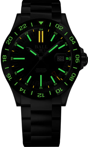 Ball Watch Company Engineer III Outlier Limited Edition Watch with black dial, steel bracelet, steel case