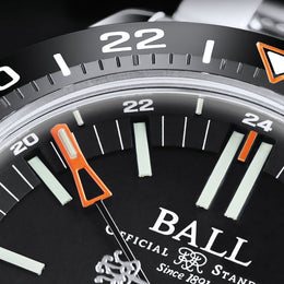 Ball Watch Company Engineer III Outlier Limited Edition Watch with black dial, steel bracelet, steel case