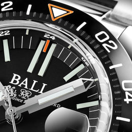 Ball Watch Company Engineer III Outlier Limited Edition Watch with black dial, steel bracelet, steel case