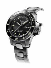 Ball Watch Company Engineer Hydrocarbon Original Watch with black dial, steel bracelet, steel case