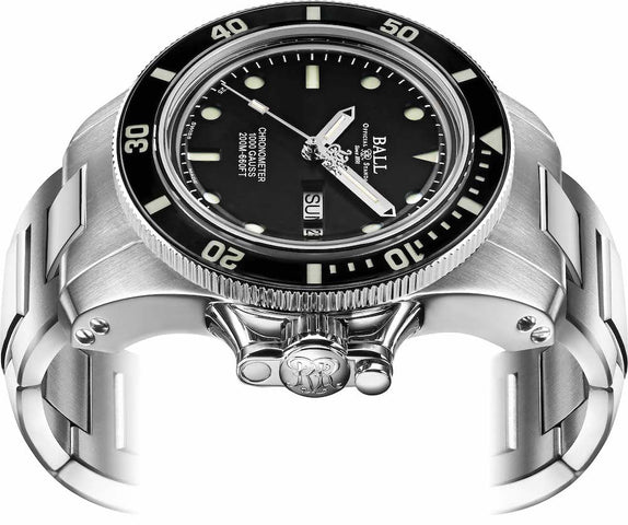 Ball Watch Company Engineer Hydrocarbon Original Watch with black dial, steel bracelet, steel case