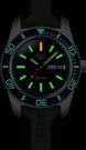 Ball Watch Company Engineer Master II Skindiver Heritage Watch with blue dial, rubber strap, steel case