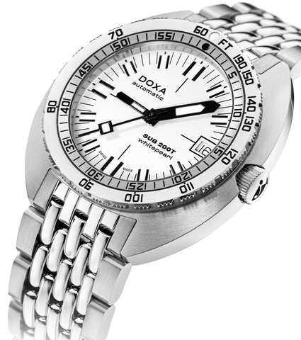 Doxa SUB 200T Whitepearl Iconic Bracelet Watch