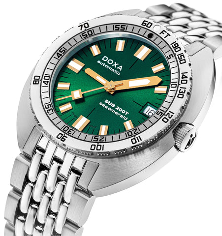 Doxa SUB 200T Sea Emerald Sunray Bracelet Watch