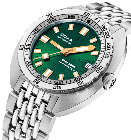 Doxa SUB 200T Sea Emerald Sunray Bracelet Watch product image