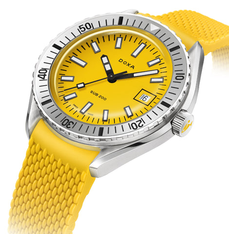 Doxa Sub 200 Divingstar Yellow Rubber Watch product image