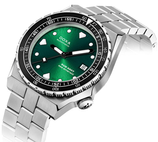 Doxa SUB 600T Sea Emerald Ceramic Bracelet Watch