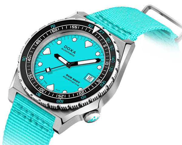 Doxa SUB 600T Aquamarine Nato Watch