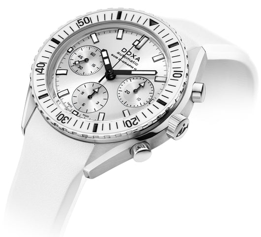 Doxa Sub 200 C-Graph II Whitepearl Rubber Watch product image