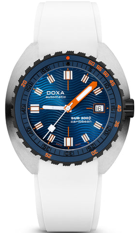 Doxa Watch SUB 300 Beta Ceramic Steel Caribbean Rubber White 830.10.201.23