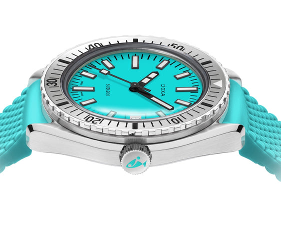 Doxa Sub 200 Aquamarine Turquoise Rubber Watch