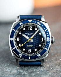 Duckworth Prestex Belmont Dive Blue Blue Rubber Watch