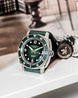 Duckworth Prestex Belmont Dive Green Green Rubber Watch