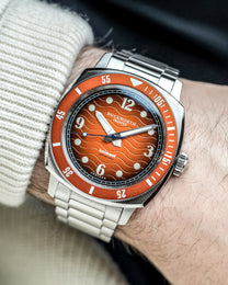 Duckworth Prestex Belmont Dive Orange Bracelet Watch