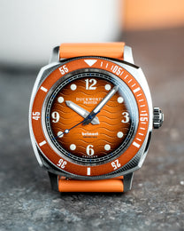 Duckworth Prestex Belmont Dive Orange Orange Rubber Watch