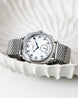 Duckworth Prestex Bolton Small Seconds White Mesh Bracelet Watch