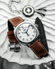 Duckworth Prestex Bolton Verimatic White Brown Leather Watch