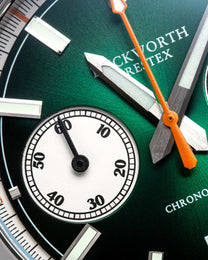 Duckworth Prestex Watch Chronograph 42 Green Green Leather D