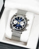 Duckworth Prestex 42 Blue Sunburst Mesh Bracelet Watch