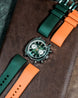 Duckworth Prestex Chronograph 42 Green Green Rubber Watch