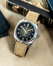 Duckworth Prestex Verimatic Black Fume Beige Suede Watch