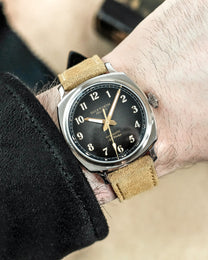 Duckworth Prestex Verimatic Black Fume Beige Suede Watch