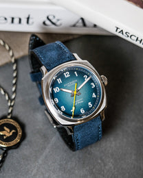 Duckworth Prestex Verimatic Blue Fume Blue Suede Watch