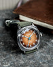 Duckworth Prestex Verimatic Orange Fume Birch Green Suede Watch