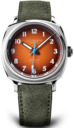 Duckworth Prestex Watch Verimatic Orange Birch Green Suede D891-05-L