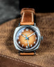 Duckworth Prestex Verimatic Orange Fume Tan Leather Watch