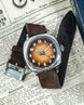 Duckworth Prestex Verimatic Orange Fume Brown Suede Watch