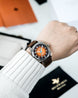 Duckworth Prestex Verimatic Orange Fume Brown Suede Watch