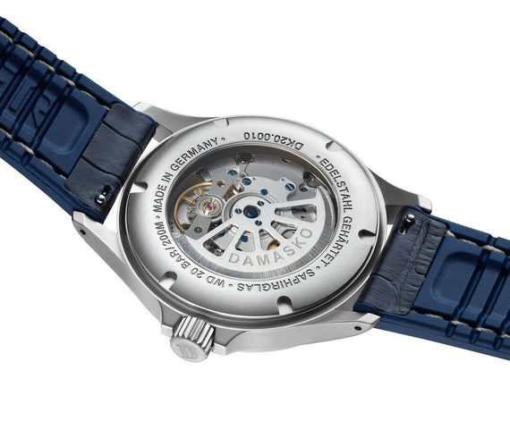 Damasko Watch DK 20 Leather Rubber Blue Max Sport