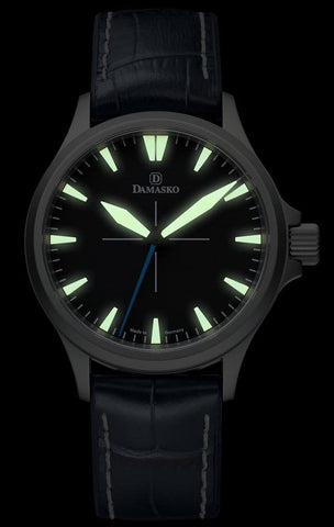 Damasko Watch DK 20 Leather Rubber Blue Max Sport