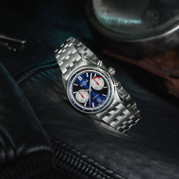 Davosa Watch Newton Pilot Rally Chronograph Blue Bracelet Limited Edition