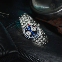 Davosa Newton Pilot Rally Blue Bracelet Limited Edition Watch product detail view
