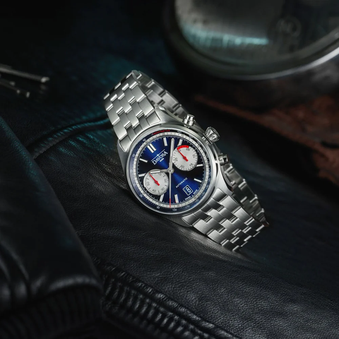 Davosa Newton Pilot Rally Blue Bracelet Limited Edition Watch product detail view