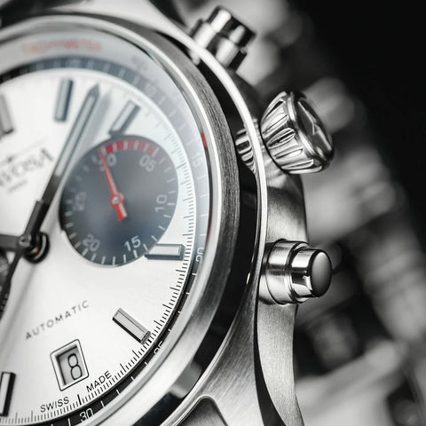 Davosa Newton Pilot Rally Silver Bracelet Limited Edition Watch