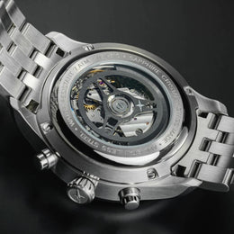 Davosa Newton Pilot Rally Silver Bracelet Limited Edition Watch product detail view