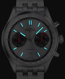 Davosa Newton Pilot Rally Silver Bracelet Limited Edition Watch product detail view
