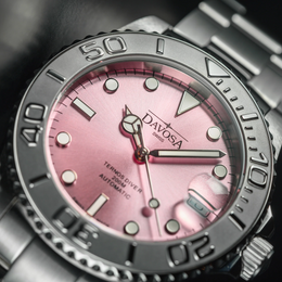 Davosa Ternos Medium California Automatic Pink Ladies Watch product detail view