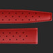 Davosa Ternos GMT Lucent Grey Red Red Rubber Watch Strap End