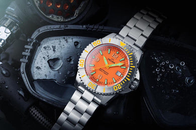 Delma Blue Shark IV Orange Limited Edition Watch