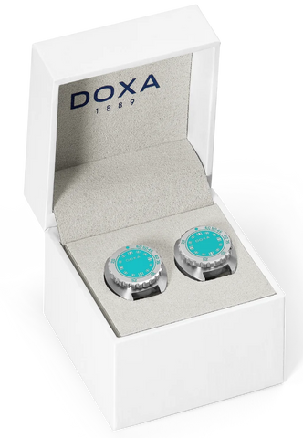 Doxa Cufflinks SUB Aquamarine Turqouise