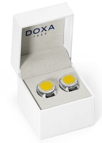 Doxa Cufflinks SUB Divingstar Yellow
