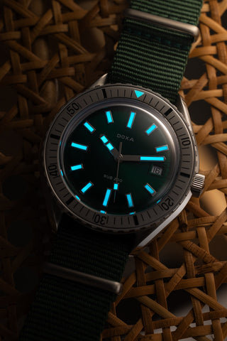 Doxa Sub 200 Sea Emerald Green Nato Watch product image