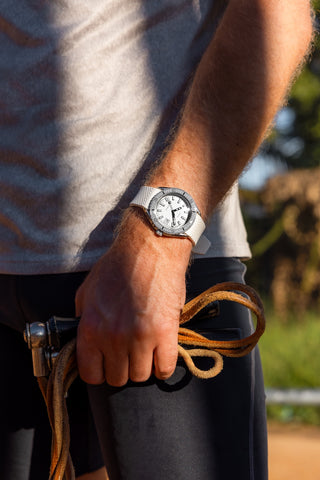 Doxa Sub 200 Whitepearl White Rubber Watch