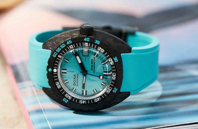 Doxa SUB 300 Carbon COSC Aquamarine Rubber Watch product image