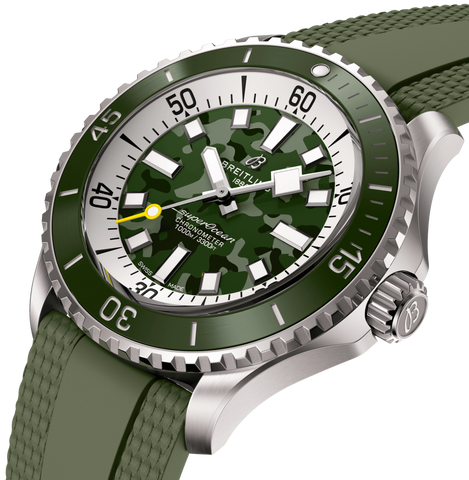 Breitling Superocean Automatic 46 Super Diver Green Watch