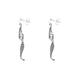 Sterling Silver Tentacle Twist Drop Earrings